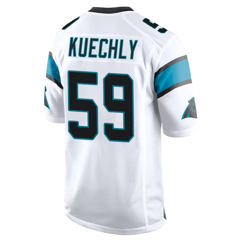Tlead C.Panthers #59 Luke Kuechly Player White Game Stitched Jerseys