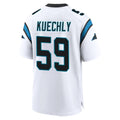 Tlead C.Panthers #59 Luke Kuechly Player White Home Game Stitched Jerseys