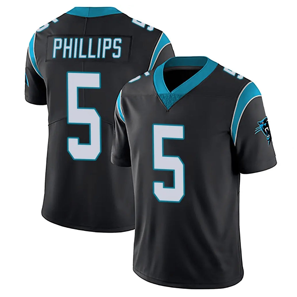 Tlead C.Panthers #5 Jaelan Phillips Player Black Vapor Untouchable Limited Game Stitched Jerseys