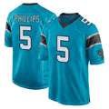Tlead C.Panthers #5 Jaelan Phillips Player Blue Game Stitched Jerseys