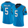 Tlead C.Panthers #5 Jaelan Phillips Player Blue Vapor F.U.S.E. Limited Home Game Stitched Jerseys