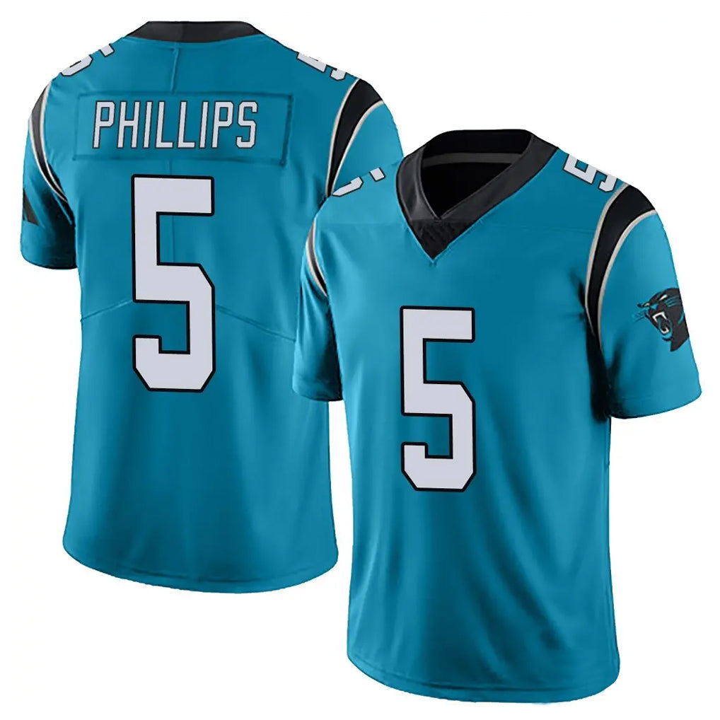 Tlead C.Panthers #5 Jaelan Phillips Player Blue Vapor Untouchable Limited Game Stitched Jerseys
