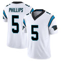 Tlead C.Panthers #5 Jaelan Phillips Player White Vapor F.U.S.E. Limited Home Game Stitched Jerseys