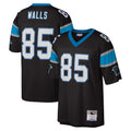 Tlead C.Panthers #85 Wesley Walls Player Black Mitchell & Ness Legacy Replica Stitched Jerseys