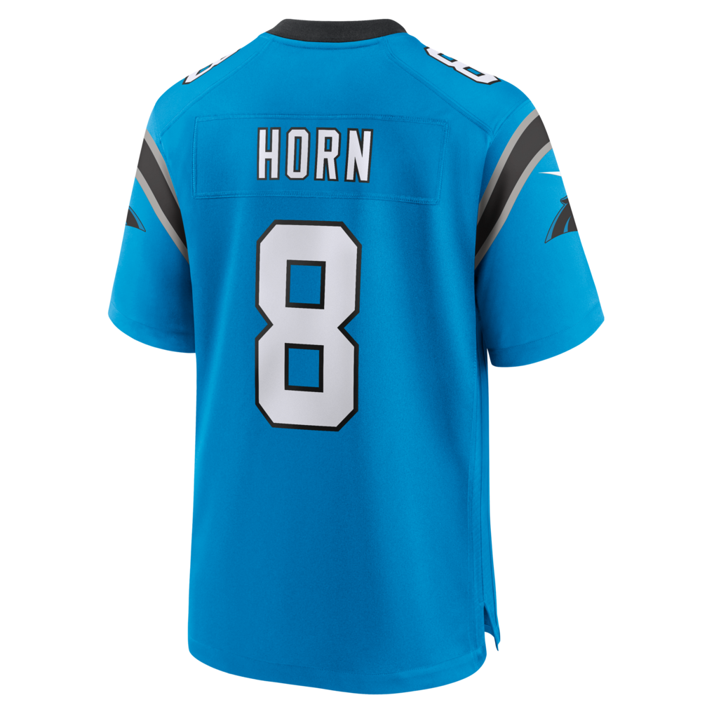 Tlead C.Panthers #8 Jaycee Horn Blue Alternate Game Stitched Jerseys