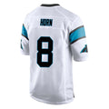 Tlead C.Panthers #8 Jaycee Horn Player White Game Stitched Jerseys