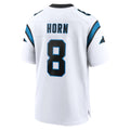 Tlead C.Panthers #8 Jaycee Horn Player White Home Game Stitched Jerseys