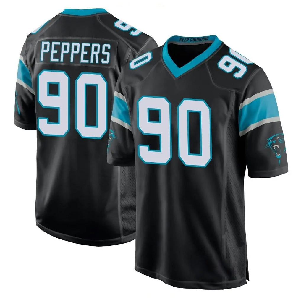 Tlead C.Panthers #90 Julius Peppers Player Black Game Stitched Jerseys