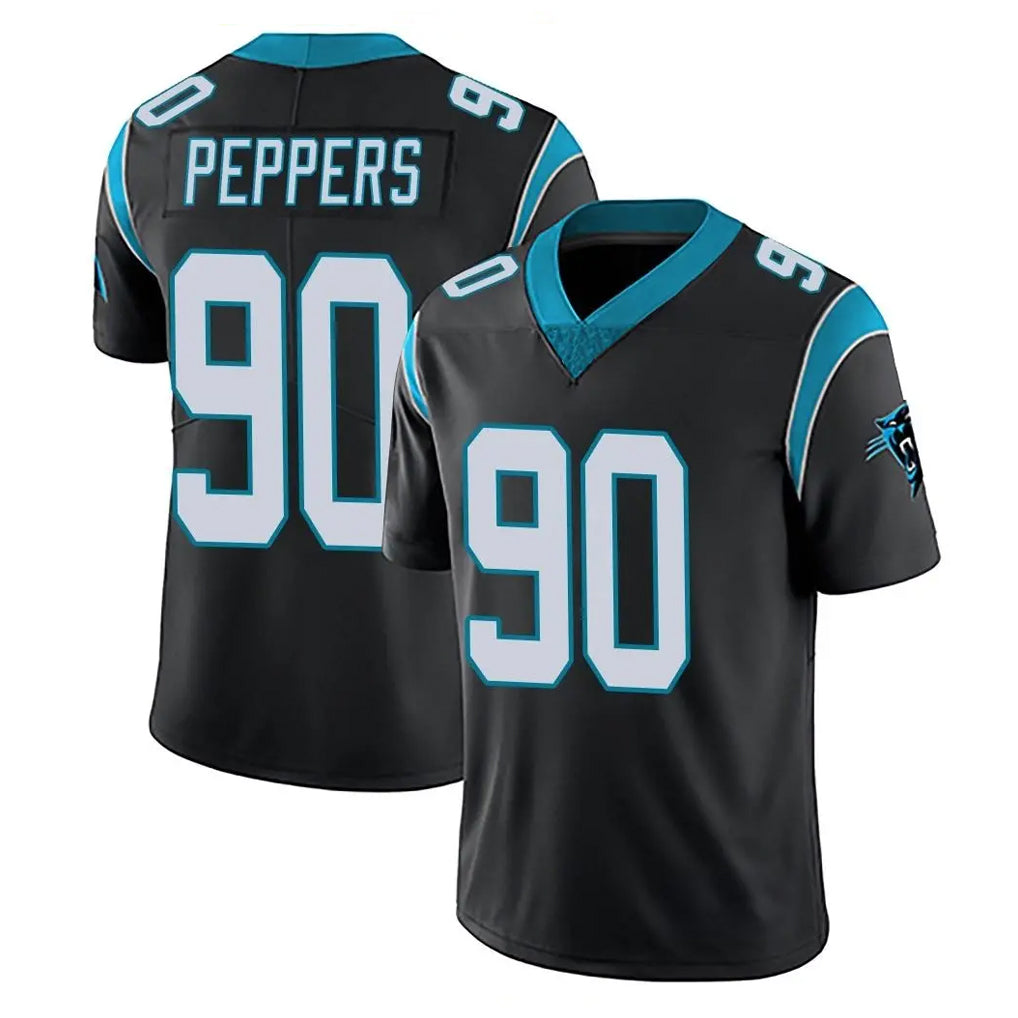 Tlead C.Panthers #90 Julius Peppers Player Black Vapor Untouchable Limited Game Stitched Jerseys