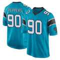 Tlead C.Panthers #90 Julius Peppers Player Blue Game Stitched Jerseys