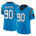 Tlead C.Panthers #90 Julius Peppers Player Blue Vapor F.U.S.E. Limited Home Game Stitched Jerseys