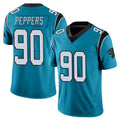 Tlead C.Panthers #90 Julius Peppers Player Blue Vapor Untouchable Limited Game Stitched Jerseys