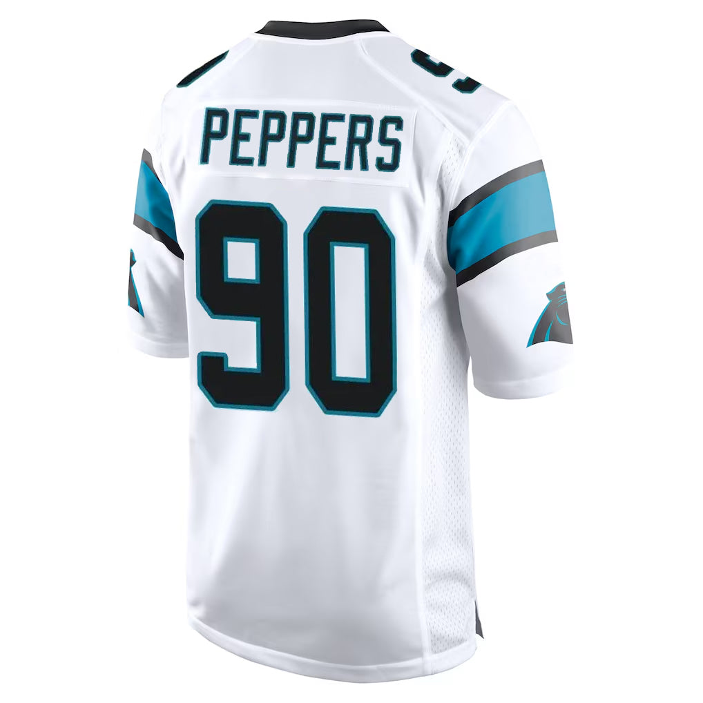 Tlead C.Panthers #90 Julius Peppers Player White Game Stitched Jerseys