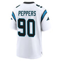 Tlead C.Panthers #90 Julius Peppers Player White Home Game Stitched Jerseys
