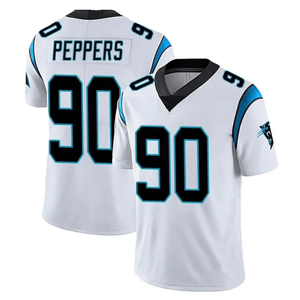 Tlead C.Panthers #90 Julius Peppers Player White Vapor Untouchable Limited Game Stitched Jerseys