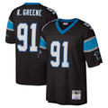 Tlead C.Panthers #91 Kevin Greene Player Black Mitchell & Ness Legacy Replica Stitched Jerseys