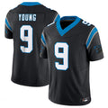 Tlead C.Panthers #9 Bryce Young Black Vapor F.U.S.E. Limited Home Game Stitched Jerseys