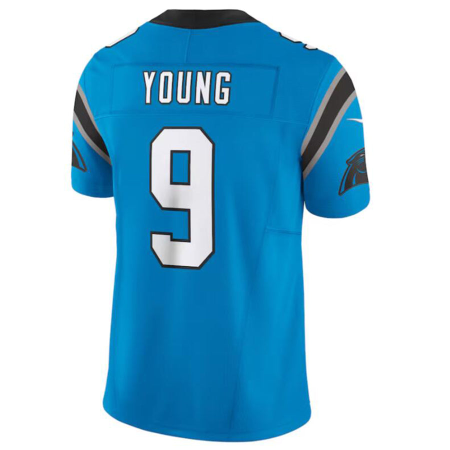Tlead C.Panthers #9 Bryce Young Blue Vapor F.U.S.E. Limited Jersey American Stitched Jersey