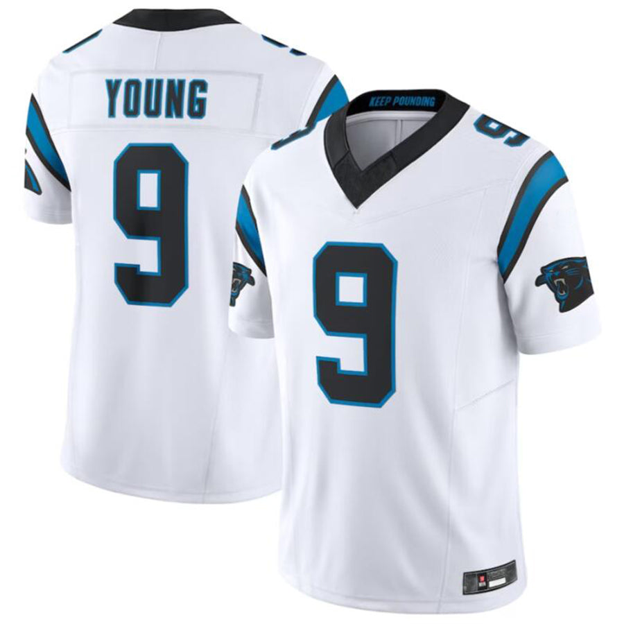 Tlead C.Panthers #9 Bryce Young White Vapor F.U.S.E. Limited Jersey American Stitched  Jerseys