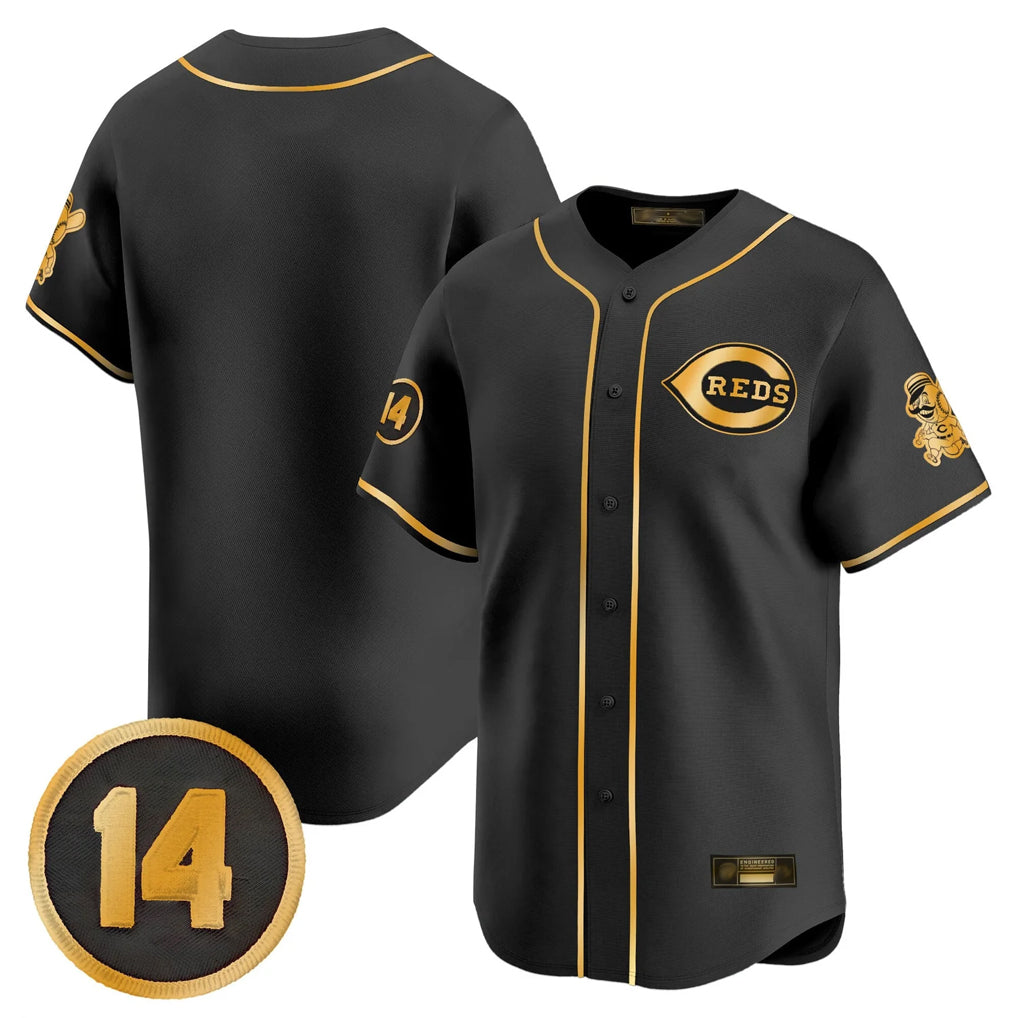Tlead C.Reds Black-Gold Vapor Premier Limited Home Blank Player Stitched Jerseys
