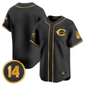 Tlead C.Reds Black-Gold Vapor Premier Limited Home Blank Player Stitched Jerseys