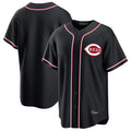 Tlead C.Reds Black Fashion Out Home Game Blank Player Stitched Jerseys