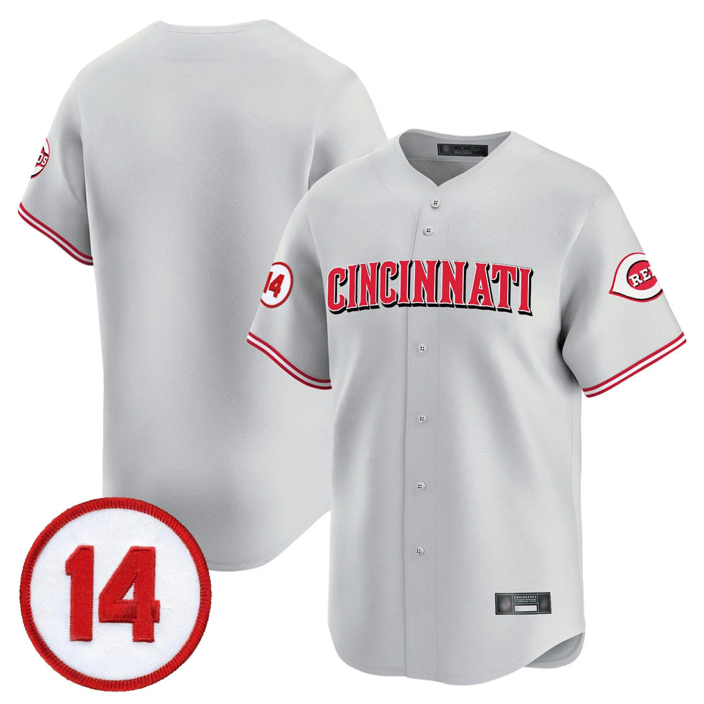 Tlead C.Reds Gray Vapor Premier Limited Home Blank Player Stitched Jerseys