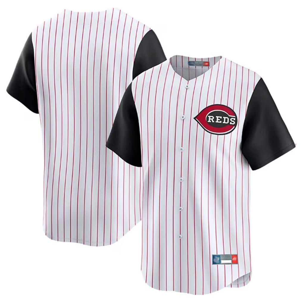 Tlead C.Reds White Black Stripe Field of Dreams Game Home Blank Player Stitched Jerseys