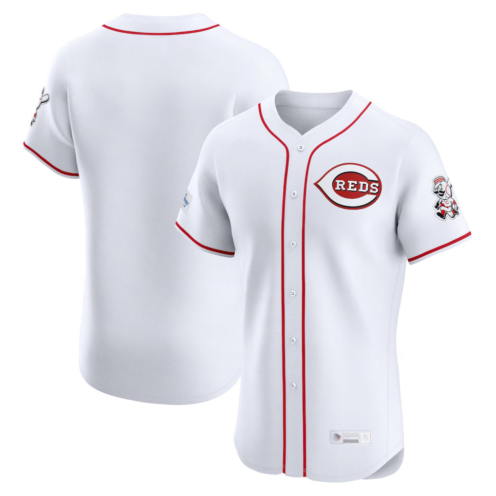 Tlead C.Reds White Limited Elite Home Blank Player Stitched Jerseys