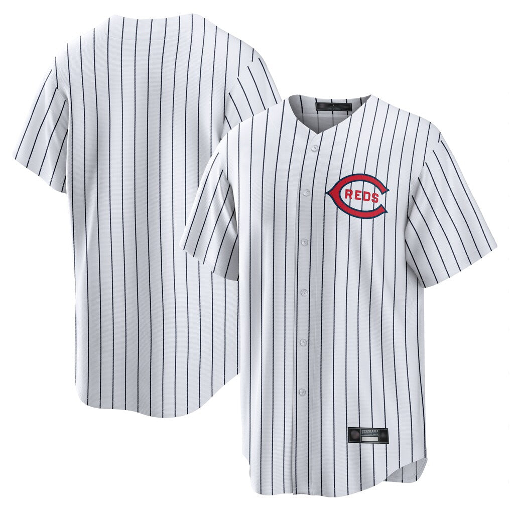 Tlead C.Reds White Stripe Field of Dreams Game Home Blank Player Stitched Jerseys
