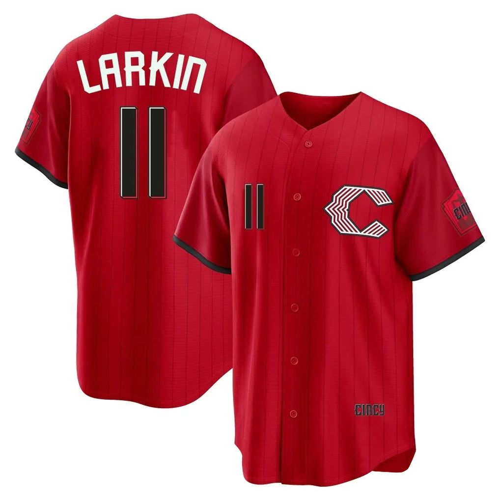 Tlead C.Reds #11 Barry Larkin Player Red 2026 City Connect Home Game Stitched Jerseys