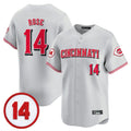 Tlead C.Reds #14 Pete Rose Player Gray Vapor Premier Limited Home Stitched Jerseys