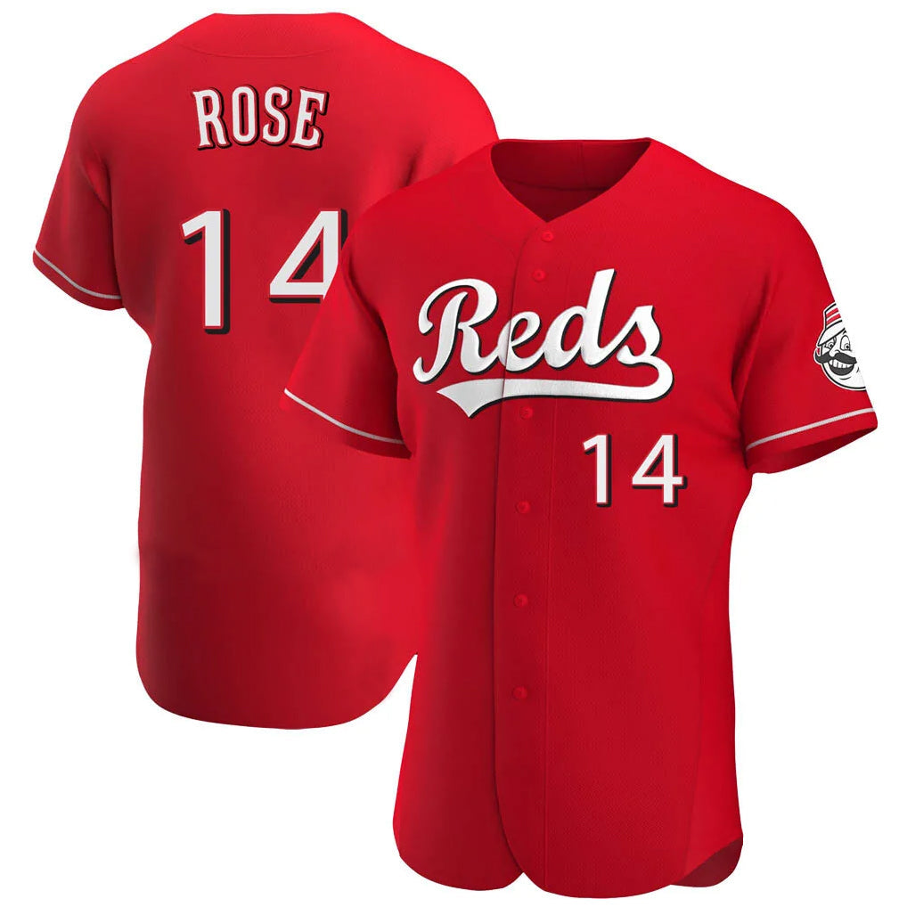 Tlead C.Reds #14 Pete Rose Player Red Limited Elite Home Stitched Jerseys
