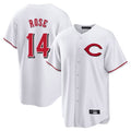 Tlead C.Reds #14 Pete Rose Player White Home Game Stitched Jerseys