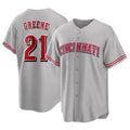 Tlead C.Reds #21 Hunter Greene Player Gray Home Game Stitched Jerseys