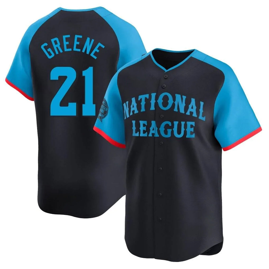 Tlead C.Reds #21 Hunter Greene Player Navy Limited National League All-Star Game Stitched Jerseys