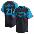 Tlead C.Reds #21 Hunter Greene Player Navy Limited National League All-Star Game Stitched Jerseys