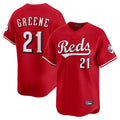 Tlead C.Reds #21 Hunter Greene Player Red Home Limited Stitched Jerseys