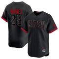 Tlead C.Reds #28 Eugenio Su¡§¡érez Player Black City Connect Home Limited Stitched Jerseys