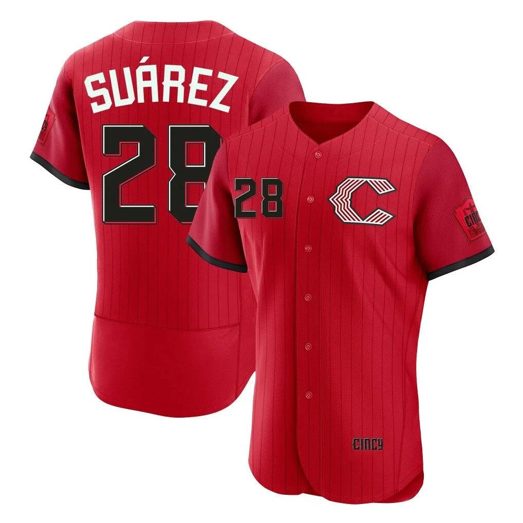 Tlead C.Reds #28 Eugenio Su¡§¡érez Player Red 2026 City Connect Limited Home Stitched Jerseys