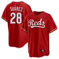 Tlead C.Reds #28 Eugenio Su¡§¡érez Player Red Home Game Stitched Jerseys