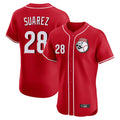 Tlead C.Reds #28 Eugenio Su¡§¡érez Player Red Limited Elite Home Game Stitched Jerseys