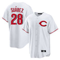 Tlead C.Reds #28 Eugenio Su¡§¡érez Player White Home Game Stitched Jerseys