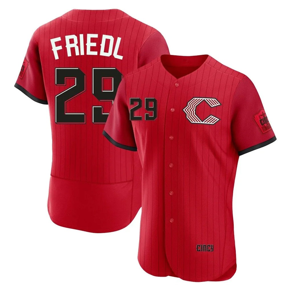 Tlead C.Reds #29 TJ Friedl Player Red 2026 City Connect Limited Elite Home Stitched Jerseys