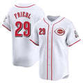 Tlead C.Reds #29 TJ Friedl Player White Home Limited Stitched Jerseys