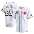 Tlead C.Reds #29 TJ Friedl Player White Speedway Classic Home Limited Stitched Jerseys