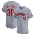 Tlead C.Reds #30 Ken Griffey Player Gray Limited Elite Home Stitched Jerseys