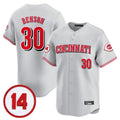 Tlead C.Reds #30 Ken Griffey Player Gray Vapor Premier Limited Home Stitched Jerseys