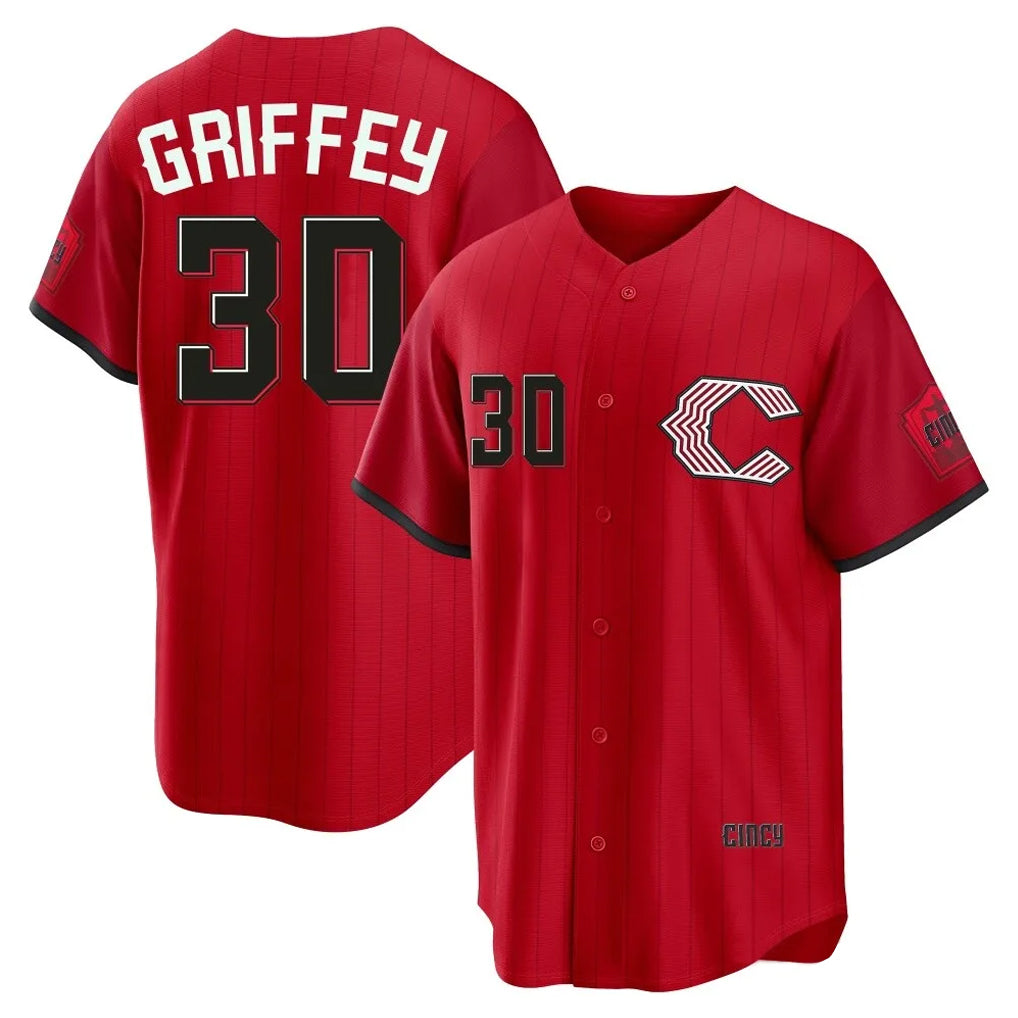 Tlead C.Reds #30 Ken Griffey Player Red 2026 City Connect Home Game Stitched Jerseys