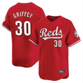 Tlead C.Reds #30 Ken Griffey Player Red Home Limited Stitched Jerseys